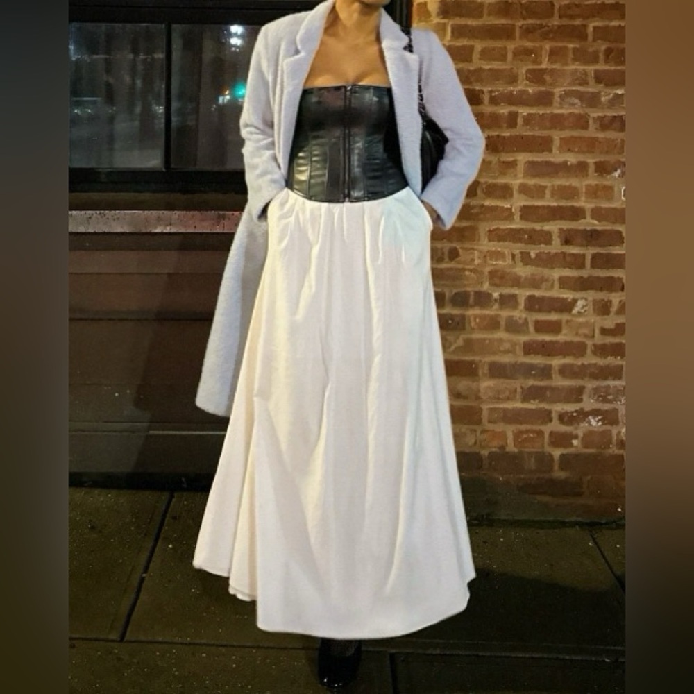 REFORMATION Lucy White Maxi Skirt 12